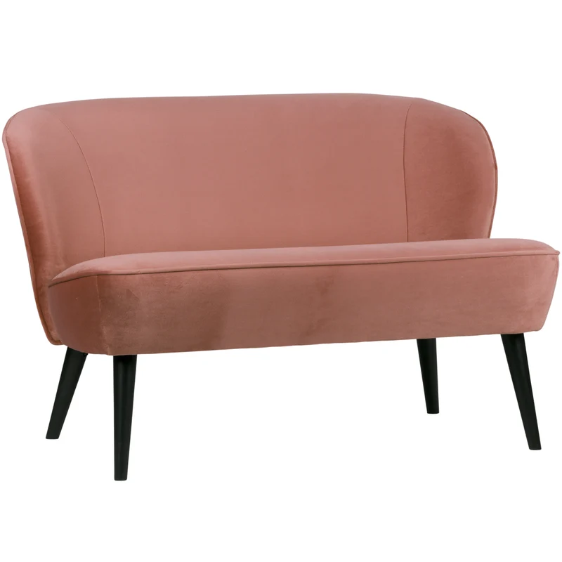 Sara kleines sofa samt altrosa