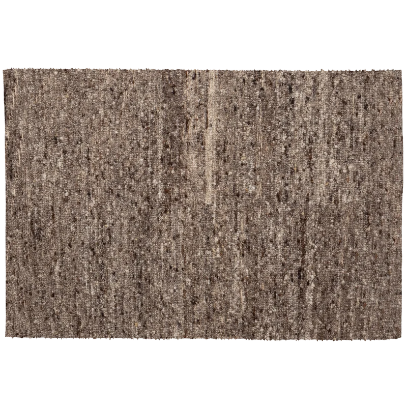 Efia teppich wolle braun melange 170x240 cm