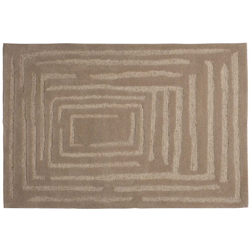 Alicia teppich wolle sand 170x240 cm