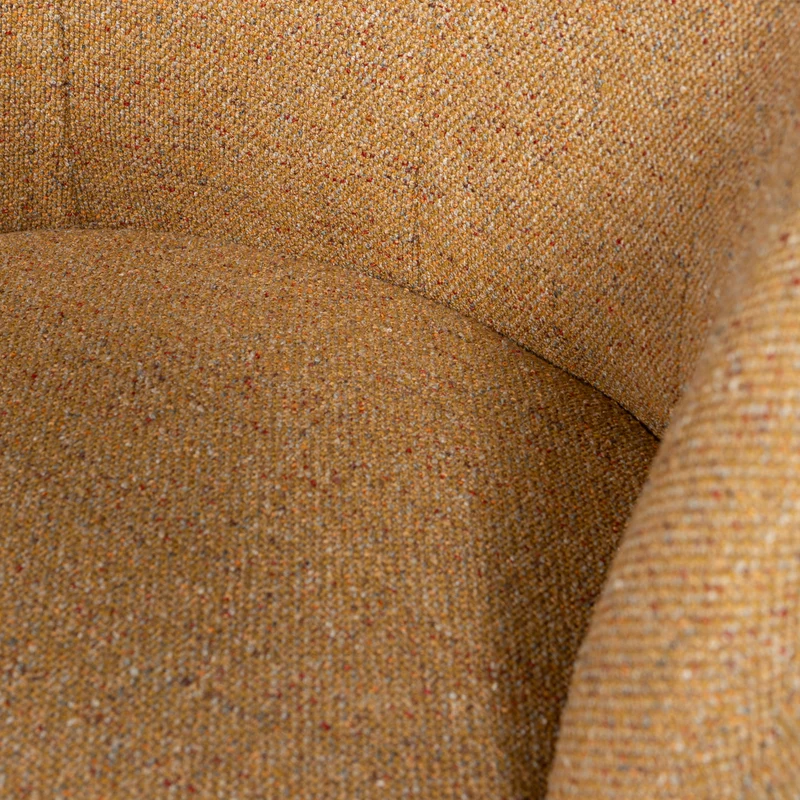 Serra drehsessel gewebter stoff curry melange