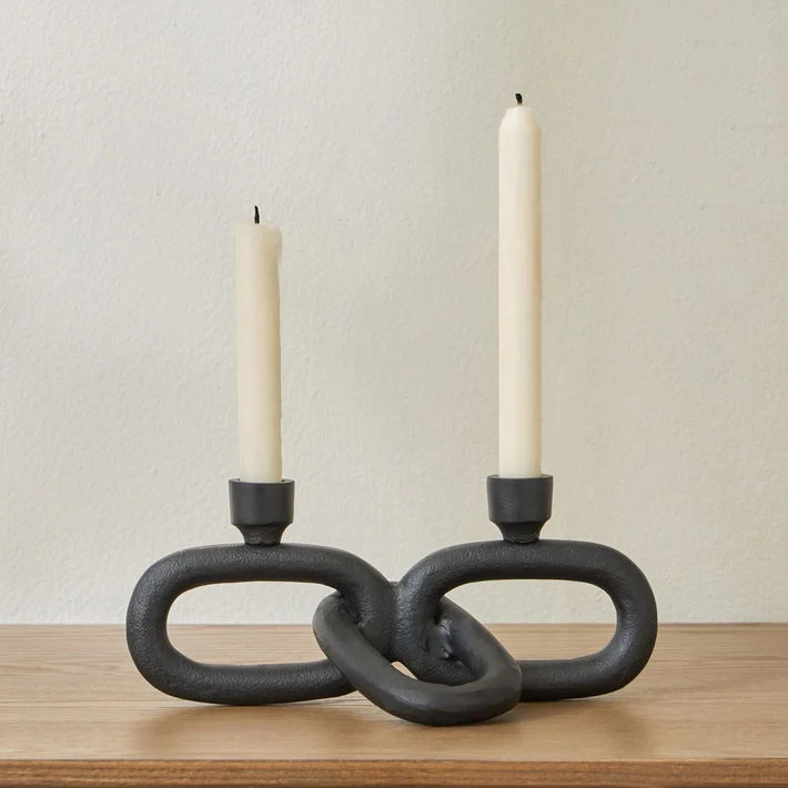 Natura Loft Metal Taper Candleholder - 10 cm