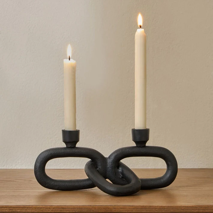 Natura Loft Metal Taper Candleholder - 10 cm