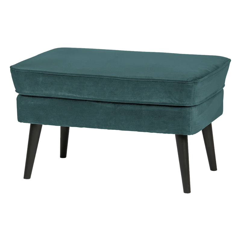 Rocco hocker samt teal