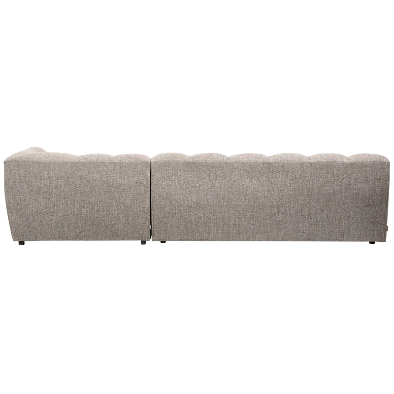 Allure chaise longue rechts gewebtes clay melange
