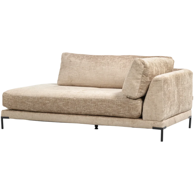 Couple lounge element rechts natur melange