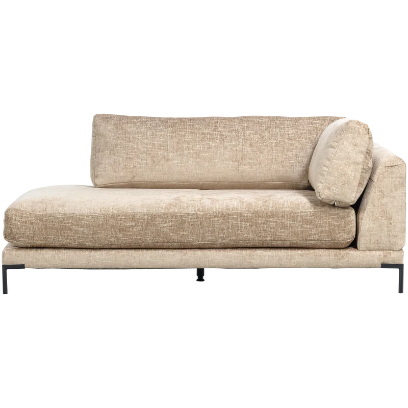Couple lounge element rechts natur melange