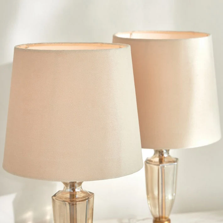 Lacenta 2-Piece Glass Table Lamp Set - 47 cm