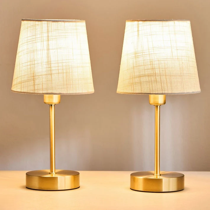 Harpy 2-Piece Metal Table Lamp Set - 31 cm