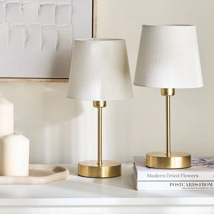 Harpy 2-Piece Metal Table Lamp Set - 31 cm