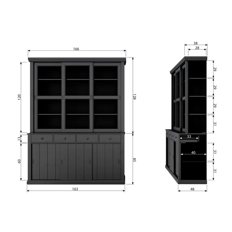 Lagos buffetschrank gross weiß