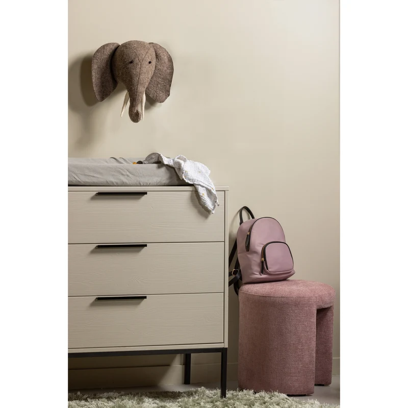 Charlie gepolsterter hocker blush