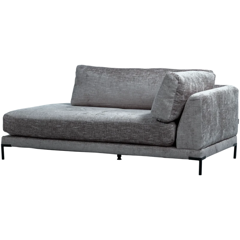 Couple lounge element rechts denim melange