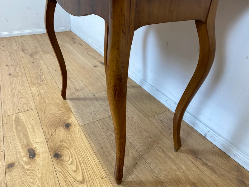 Eleganter aufklappbarer antiker Spieletisch in edlem Walnuss I Tisch Konsolentisch Konsole Esstisch Küchentisch Spieltisch Schreibtisch Jugendstil Chippendale Vintage I