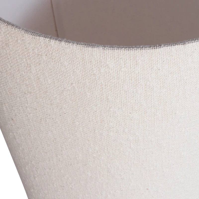 Loft stehlampe XL metall/bouclé natur 187xø35 cm