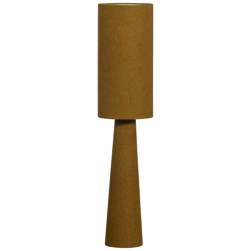 Loft stehlampe metall/bouclé tapenade 130xø30 cm