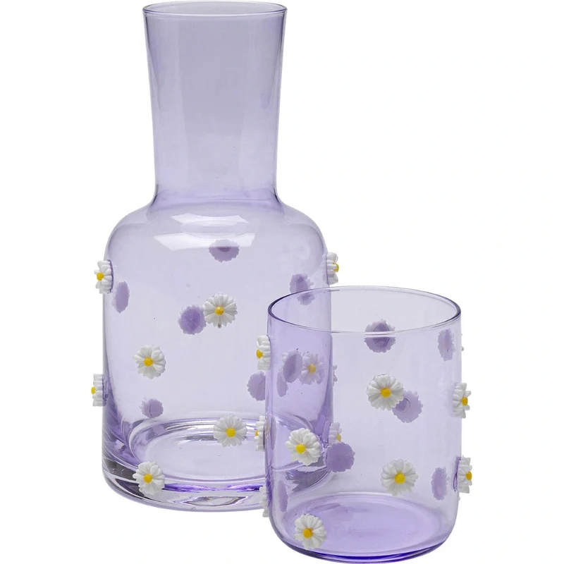 Flowers Carafe Purple