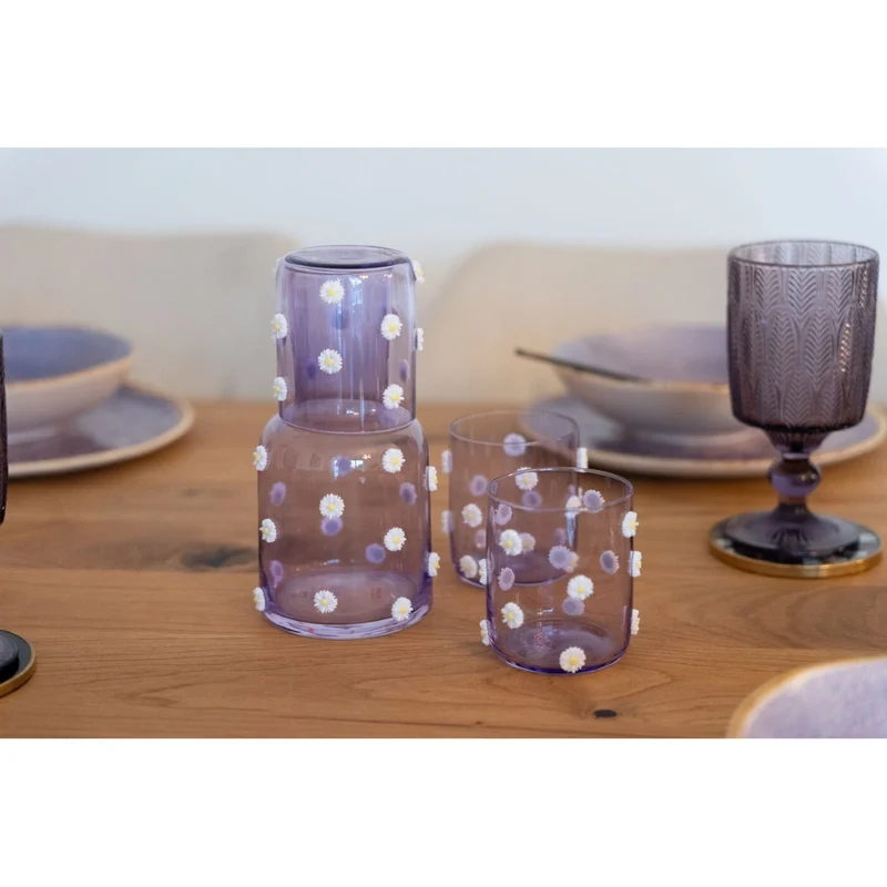 Flowers Tumbler Small Purple