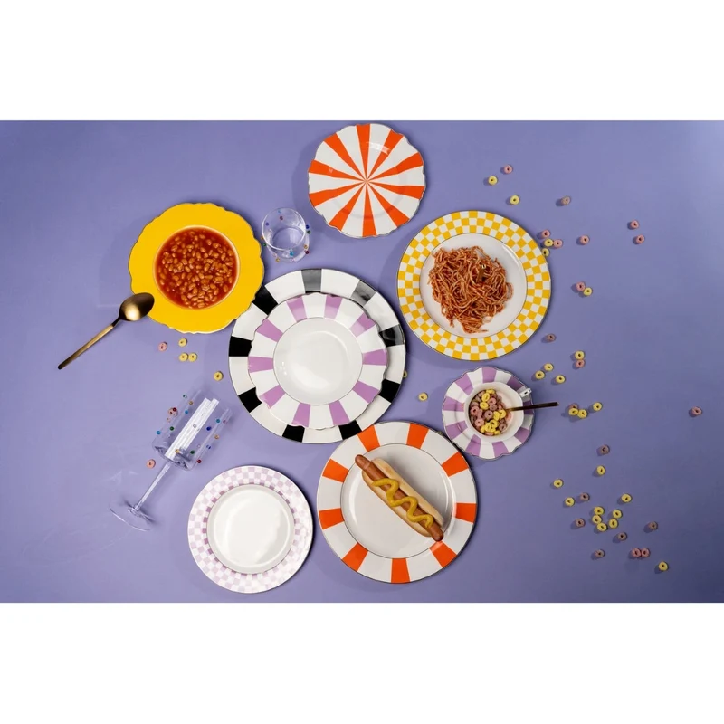 Dots Wine Glass Large Multicolour