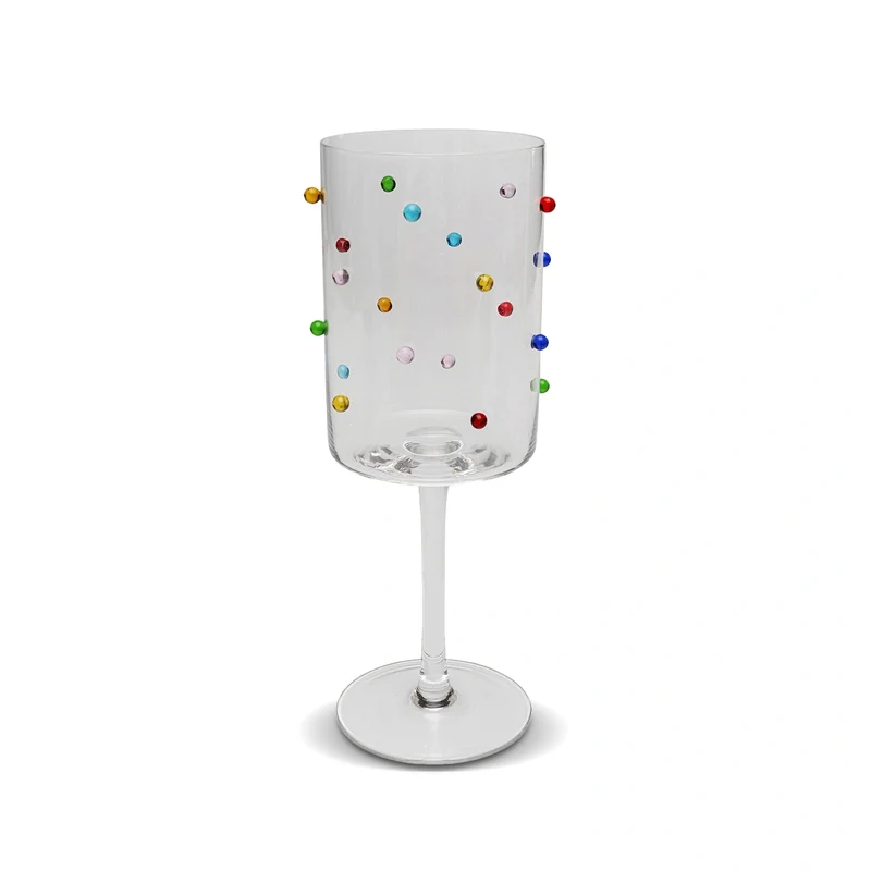 Dots Wine Glass Large Multicolour