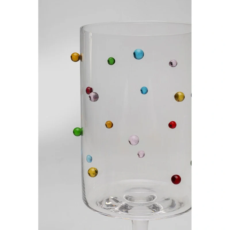 Dots Wine Glass Large Multicolour