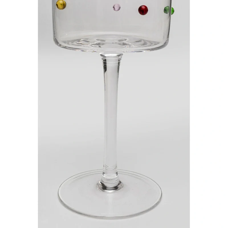 Dots Wine Glass Large Multicolour