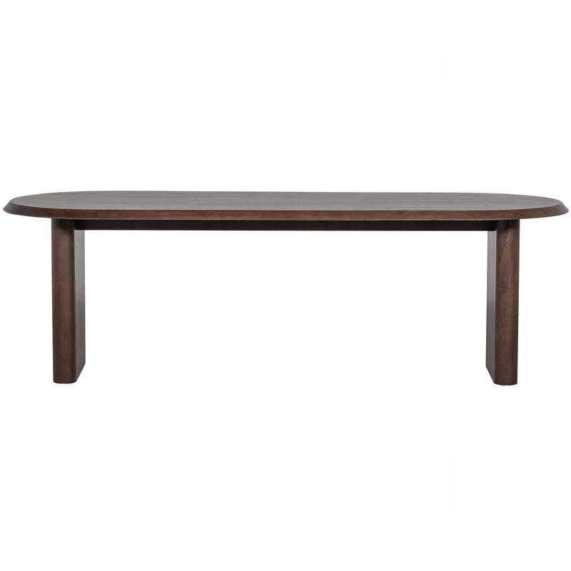Ellips esstisch mango holz walnuss 90x240 cm