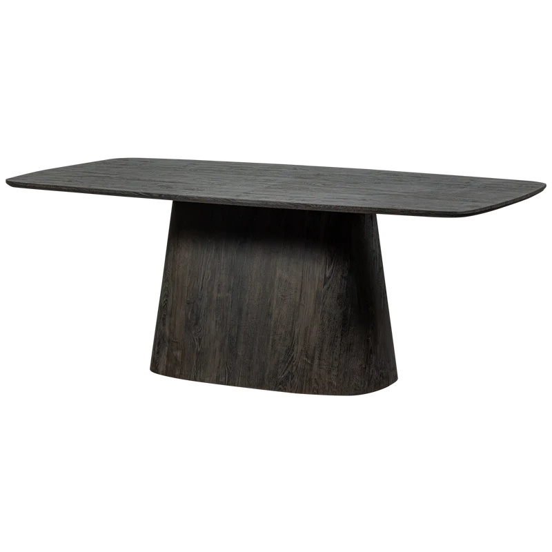 Leah esstisch mdf dunkelbraun 200x105 cm