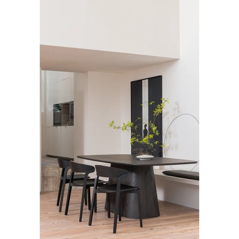 Leah esstisch mdf dunkelbraun 200x105 cm