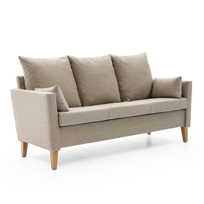HELLAND Seniorensofa Bubble 3-Sitzer I gepolsterte Armlehnen