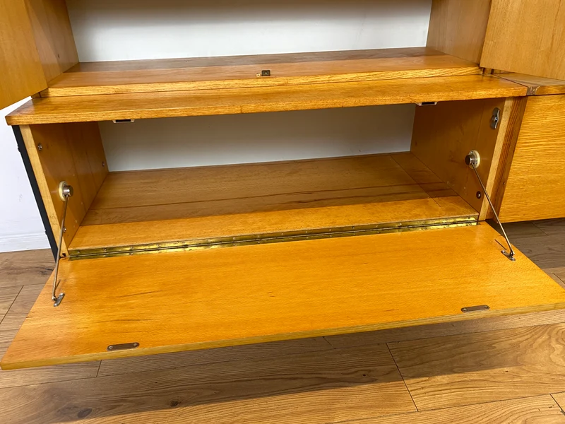 WMK I Stilvolles modulares Designer Regalsystem 430 I Joachim Nebelung I VEB Hellerau I Bücherschrank Highboard Regalwand Stringregal Wohnwand Vitrine Glasvitrine Mid-Century Vintage DDR 60er Retro I