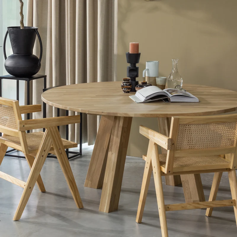 Rhonda XL esstisch ø150 cm eichen natural