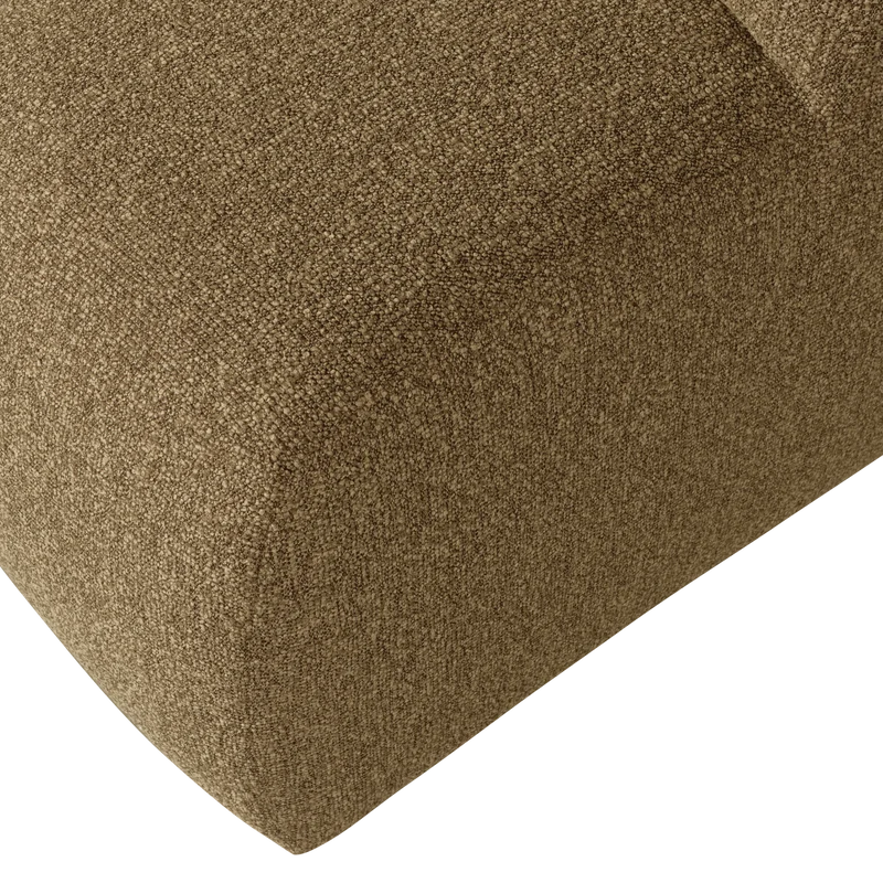 Mojo hocker 45x84x64 cm bouclé gelbbraun melange