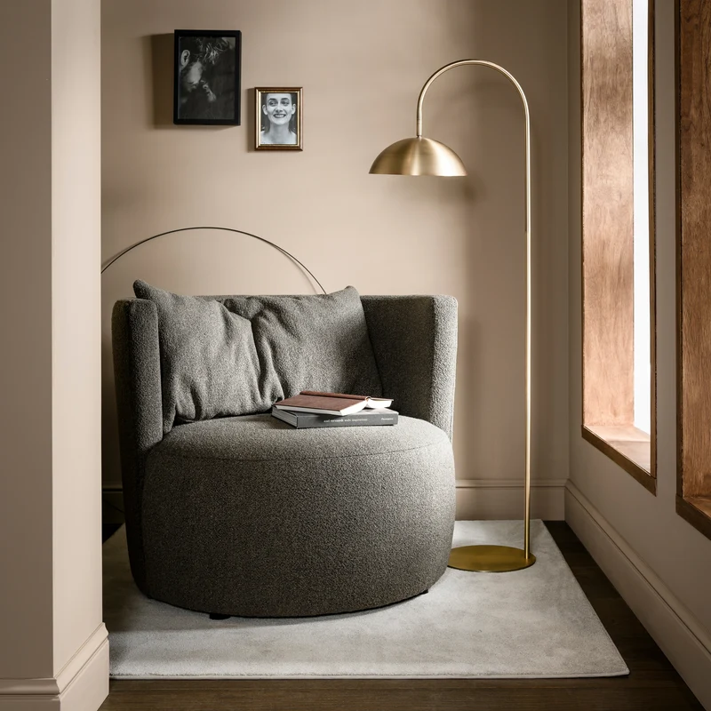 Explore sessel bouclé braun