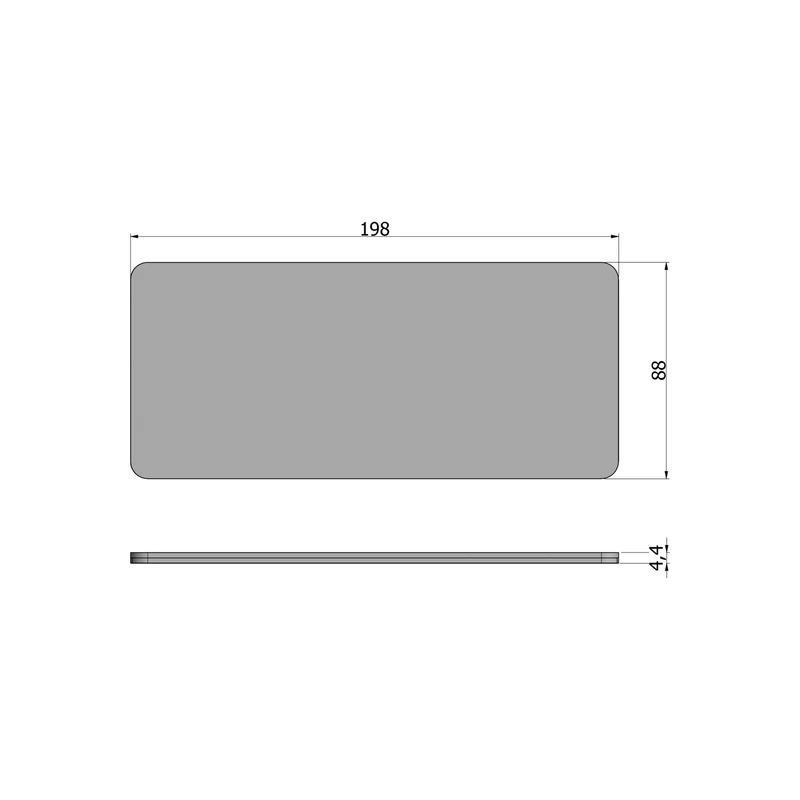 Tablo tischplatte eiche nature curved 200x90 cm