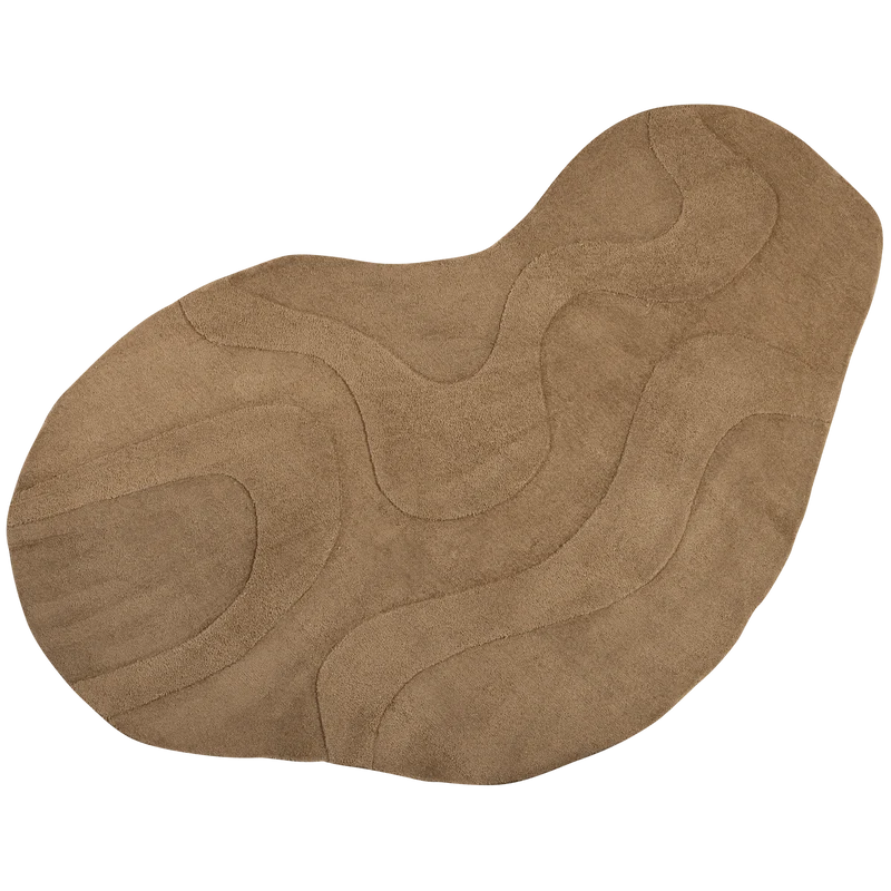 Alya teppich organisch pale brown 170x240 cm