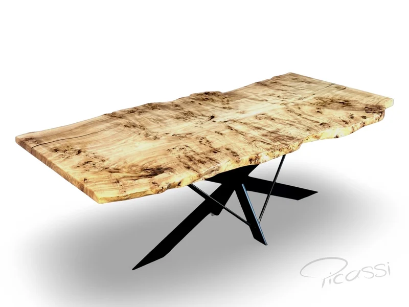 Tischplatten Unikat aus Pappelmaser - Baumstamm Unikat 220x110cm