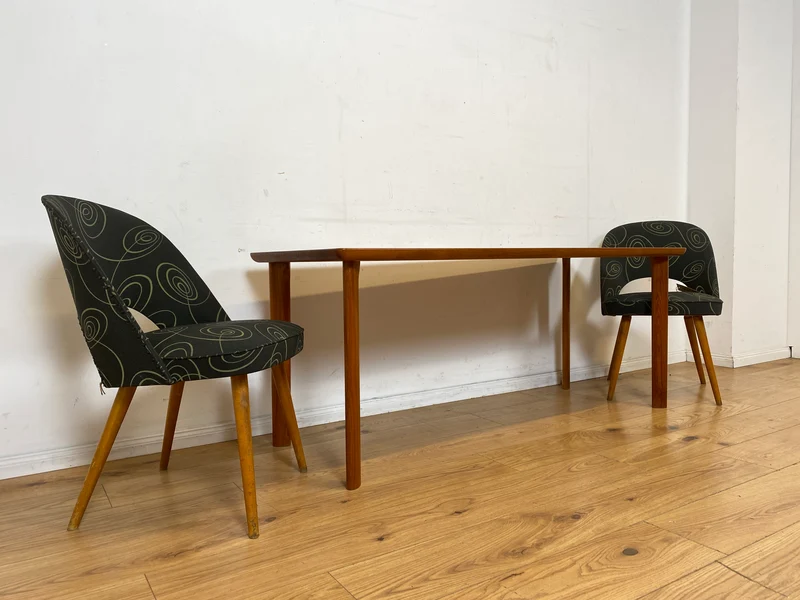 Seltener skandinavischer Mid-Century Designertisch von A/S Niels Bach Møbelfabrik in Teakholz I hoher Couchtisch Salontisch niedriger Esstisch Holztisch Küchentisch Tisch Danish Design Vintage