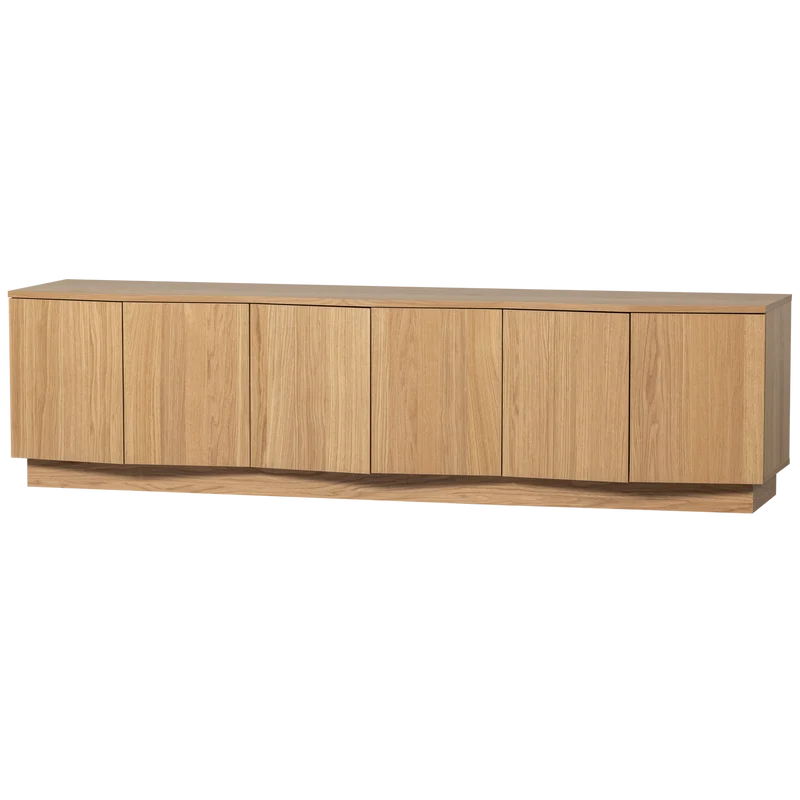 Zuma tv möbel 200 cm eiche transparent