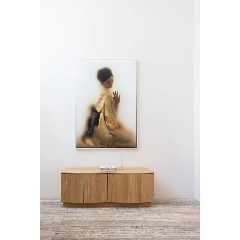 Zuma tv möbel 133 cm eiche transparent