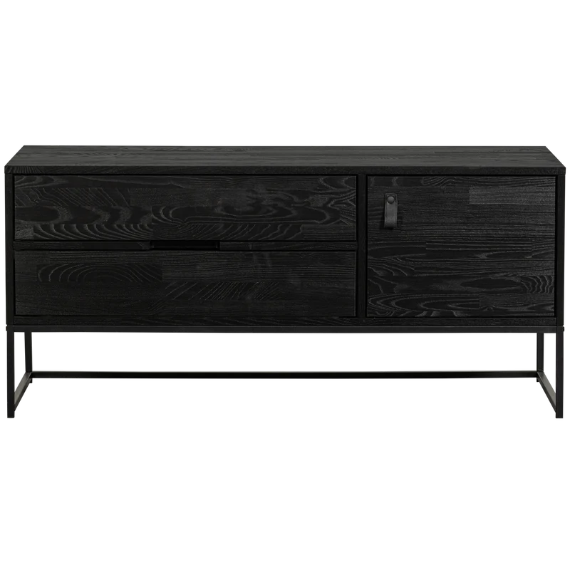 Silas tv möbel 120 cm asche schwarz