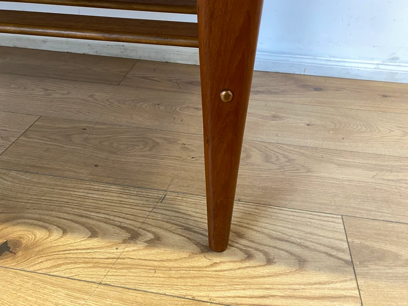 Stilvoller skandinavischer Designer Salontisch Trioh von Kai Kristiansen I auszieh- und höhenverstellbar I Teakholz I Wohnzimmertisch Couchtisch Esstisch Tisch Danish Design Mid-Century Vintage I
