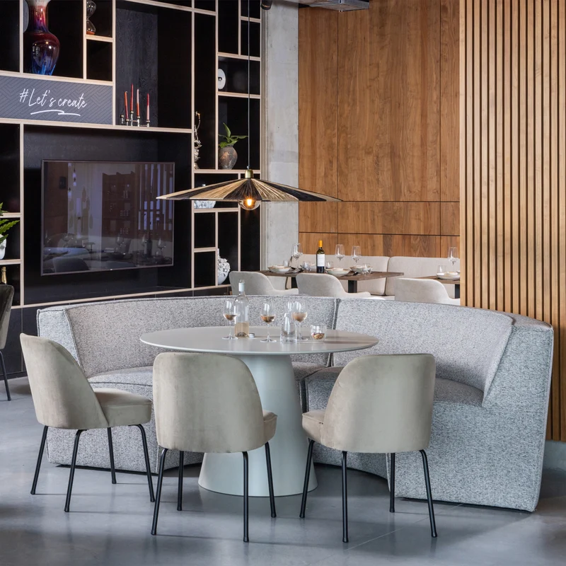 Jorre esstisch mdf antik beige ø120 cm