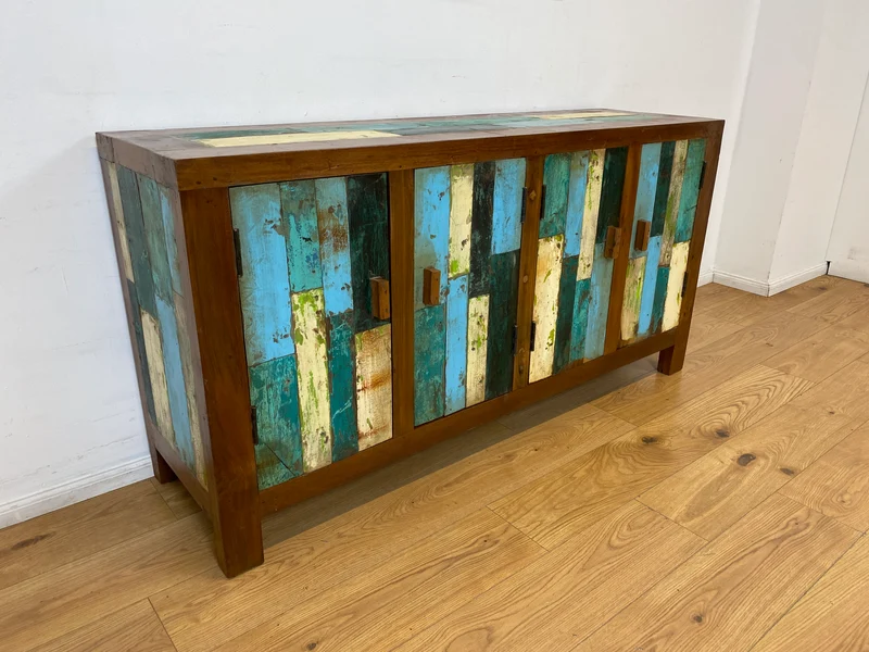 Boatwood by WMK I Nachhaltiges Sideboard handgefertigt aus altem Bootsholz