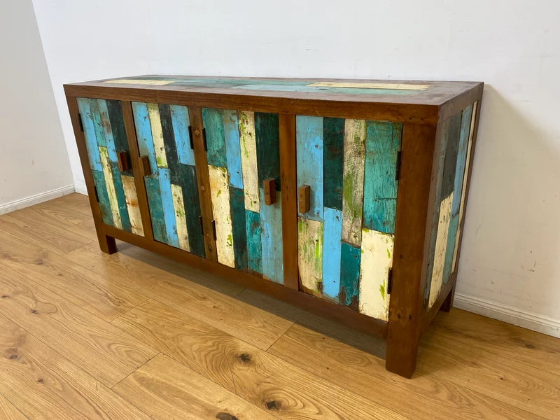 Boatwood by WMK I Nachhaltiges Sideboard handgefertigt aus altem Bootsholz