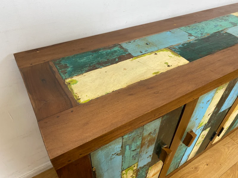 Boatwood by WMK I Nachhaltiges Sideboard handgefertigt aus altem Bootsholz