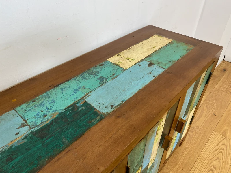 Boatwood by WMK I Nachhaltiges Sideboard handgefertigt aus altem Bootsholz