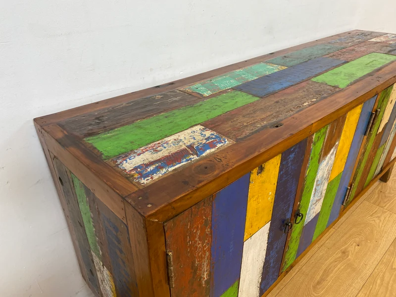 Boatwood by WMK I Nachhaltiges Sideboard handgefertigt aus altem Bootsholz