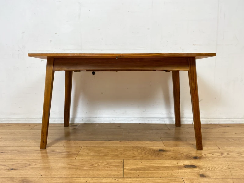 Formschöner ausziehbarer und höhenverstellbarer Mid-Century Multifunktionstisch in Palisander I Salontisch Esstisch Küchentisch Couchtisch Holztisch Vintage 50er 60er I