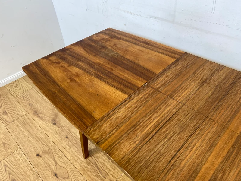 Formschöner ausziehbarer und höhenverstellbarer Mid-Century Multifunktionstisch in Palisander I Salontisch Esstisch Küchentisch Couchtisch Holztisch Vintage 50er 60er I