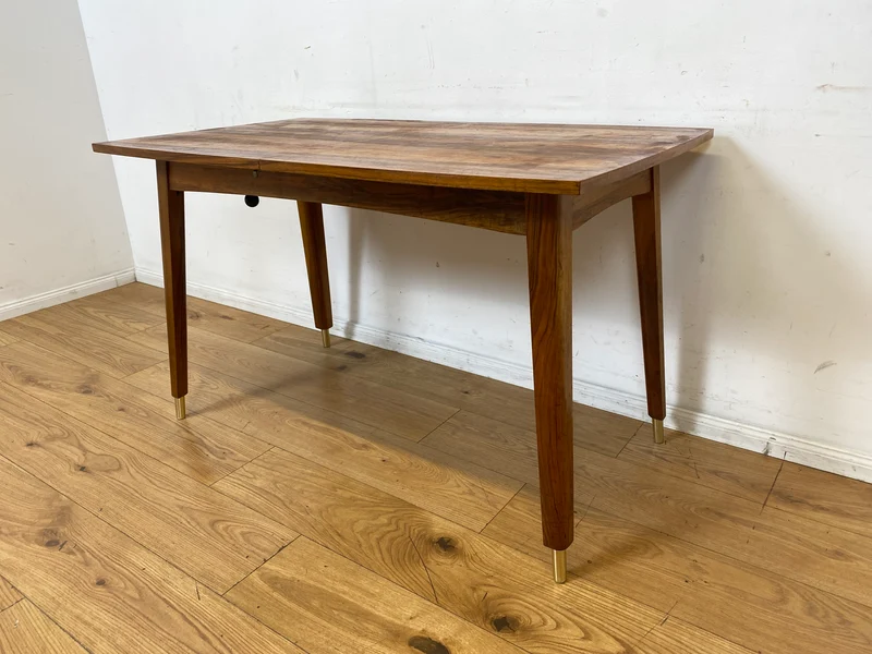 Formschöner ausziehbarer und höhenverstellbarer Mid-Century Multifunktionstisch in Palisander I Salontisch Esstisch Küchentisch Couchtisch Holztisch Vintage 50er 60er I